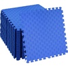 image:imageBalanceFrom Puzzle Exercise Mat 1 Thick EVA Interlocking Foam Floor Tiles  Home Gym Mat for Home Workout Equipment Floor Padding for Kids Gray 24 in x 24 in x 1 in 72 Sq Ft  18 TilesBlue