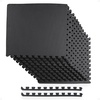 image:imageBalanceFrom Puzzle Exercise Mat 1 Thick EVA Interlocking Foam Floor Tiles  Home Gym Mat for Home Workout Equipment Floor Padding for Kids Gray 24 in x 24 in x 1 in 72 Sq Ft  18 TilesBlack