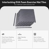 image:imageBalanceFrom Puzzle Exercise Mat 1 Thick EVA Interlocking Foam Floor Tiles  Home Gym Mat for Home Workout Equipment Floor Padding for Kids Gray 24 in x 24 in x 1 in 72 Sq Ft  18 TilesGrey