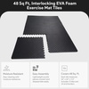 image:imageBalanceFrom Puzzle Exercise Mat 1 Thick EVA Interlocking Foam Floor Tiles  Home Gym Mat for Home Workout Equipment Floor Padding for Kids Gray 24 in x 24 in x 1 in 72 Sq Ft  18 TilesBlack