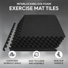 image:imageBalanceFrom Puzzle Exercise Mat 1 Thick EVA Interlocking Foam Floor Tiles  Home Gym Mat for Home Workout Equipment Floor Padding for Kids Gray 24 in x 24 in x 1 in 72 Sq Ft  18 TilesBlack