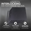 image:imageBalanceFrom Puzzle Exercise Mat 1 Thick EVA Interlocking Foam Floor Tiles  Home Gym Mat for Home Workout Equipment Floor Padding for Kids Gray 24 in x 24 in x 1 in 72 Sq Ft  18 TilesBlack