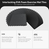 image:imageBalanceFrom Puzzle Exercise Mat 1 Thick EVA Interlocking Foam Floor Tiles  Home Gym Mat for Home Workout Equipment Floor Padding for Kids Gray 24 in x 24 in x 1 in 72 Sq Ft  18 TilesBlack