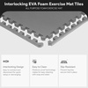 image:imageBalanceFrom Puzzle Exercise Mat 1 Thick EVA Interlocking Foam Floor Tiles  Home Gym Mat for Home Workout Equipment Floor Padding for Kids Gray 24 in x 24 in x 1 in 72 Sq Ft  18 TilesGrey