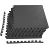 image:imageBalanceFrom Puzzle Exercise Mat 1 Thick EVA Interlocking Foam Floor Tiles  Home Gym Mat for Home Workout Equipment Floor Padding for Kids Gray 24 in x 24 in x 1 in 72 Sq Ft  18 TilesBlack