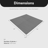 image:imageBalanceFrom Puzzle Exercise Mat 1 Thick EVA Interlocking Foam Floor Tiles  Home Gym Mat for Home Workout Equipment Floor Padding for Kids Gray 24 in x 24 in x 1 in 72 Sq Ft  18 TilesGrey