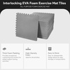 image:imageBalanceFrom Puzzle Exercise Mat 1 Thick EVA Interlocking Foam Floor Tiles  Home Gym Mat for Home Workout Equipment Floor Padding for Kids Gray 24 in x 24 in x 1 in 72 Sq Ft  18 TilesGrey