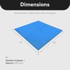 image:imageBalanceFrom Puzzle Exercise Mat 1 Thick EVA Interlocking Foam Floor Tiles  Home Gym Mat for Home Workout Equipment Floor Padding for Kids Gray 24 in x 24 in x 1 in 72 Sq Ft  18 TilesBlue