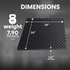 image:imageBalanceFrom Puzzle Exercise Mat 1 Thick EVA Interlocking Foam Floor Tiles  Home Gym Mat for Home Workout Equipment Floor Padding for Kids Gray 24 in x 24 in x 1 in 72 Sq Ft  18 TilesBlack