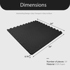 image:imageBalanceFrom Puzzle Exercise Mat 1 Thick EVA Interlocking Foam Floor Tiles  Home Gym Mat for Home Workout Equipment Floor Padding for Kids Gray 24 in x 24 in x 1 in 72 Sq Ft  18 TilesBlack