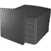 image:imageBalanceFrom Puzzle Exercise Mat 1 Thick EVA Interlocking Foam Floor Tiles  Home Gym Mat for Home Workout Equipment Floor Padding for Kids Gray 24 in x 24 in x 1 in 72 Sq Ft  18 TilesBlack