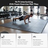 image:imageBalanceFrom Puzzle Exercise Mat 1 Thick EVA Interlocking Foam Floor Tiles  Home Gym Mat for Home Workout Equipment Floor Padding for Kids Gray 24 in x 24 in x 1 in 72 Sq Ft  18 TilesGrey