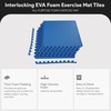 image:imageBalanceFrom Puzzle Exercise Mat 1 Thick EVA Interlocking Foam Floor Tiles  Home Gym Mat for Home Workout Equipment Floor Padding for Kids Gray 24 in x 24 in x 1 in 72 Sq Ft  18 TilesBlue