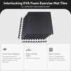 image:imageBalanceFrom Puzzle Exercise Mat 1 Thick EVA Interlocking Foam Floor Tiles  Home Gym Mat for Home Workout Equipment Floor Padding for Kids Gray 24 in x 24 in x 1 in 72 Sq Ft  18 TilesBlack