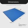 image:imageBalanceFrom Puzzle Exercise Mat 1 Thick EVA Interlocking Foam Floor Tiles  Home Gym Mat for Home Workout Equipment Floor Padding for Kids Gray 24 in x 24 in x 1 in 72 Sq Ft  18 TilesBlue