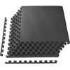 image:imageBalanceFrom Puzzle Exercise Mat 1 Thick EVA Interlocking Foam Floor Tiles  Home Gym Mat for Home Workout Equipment Floor Padding for Kids Gray 24 in x 24 in x 1 in 72 Sq Ft  18 TilesBlack