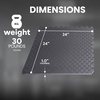 image:imageBalanceFrom Puzzle Exercise Mat 1 Thick EVA Interlocking Foam Floor Tiles  Home Gym Mat for Home Workout Equipment Floor Padding for Kids Gray 24 in x 24 in x 1 in 72 Sq Ft  18 TilesGrey