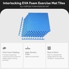 image:imageBalanceFrom Puzzle Exercise Mat 1 Thick EVA Interlocking Foam Floor Tiles  Home Gym Mat for Home Workout Equipment Floor Padding for Kids Gray 24 in x 24 in x 1 in 72 Sq Ft  18 TilesBlue
