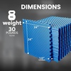 image:imageBalanceFrom Puzzle Exercise Mat 1 Thick EVA Interlocking Foam Floor Tiles  Home Gym Mat for Home Workout Equipment Floor Padding for Kids Gray 24 in x 24 in x 1 in 72 Sq Ft  18 TilesBlue