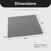 image:imageBalanceFrom Puzzle Exercise Mat 1 Thick EVA Interlocking Foam Floor Tiles  Home Gym Mat for Home Workout Equipment Floor Padding for Kids Gray 24 in x 24 in x 1 in 72 Sq Ft  18 TilesGrey
