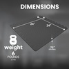 image:imageBalanceFrom Puzzle Exercise Mat 1 Thick EVA Interlocking Foam Floor Tiles  Home Gym Mat for Home Workout Equipment Floor Padding for Kids Gray 24 in x 24 in x 1 in 72 Sq Ft  18 TilesBlack