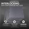 image:imageBalanceFrom Puzzle Exercise Mat 1 Thick EVA Interlocking Foam Floor Tiles  Home Gym Mat for Home Workout Equipment Floor Padding for Kids Gray 24 in x 24 in x 1 in 72 Sq Ft  18 TilesGrey