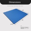 image:imageBalanceFrom Puzzle Exercise Mat 1 Thick EVA Interlocking Foam Floor Tiles  Home Gym Mat for Home Workout Equipment Floor Padding for Kids Gray 24 in x 24 in x 1 in 72 Sq Ft  18 TilesBlue