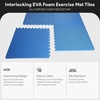 image:imageBalanceFrom Puzzle Exercise Mat 1 Thick EVA Interlocking Foam Floor Tiles  Home Gym Mat for Home Workout Equipment Floor Padding for Kids Gray 24 in x 24 in x 1 in 72 Sq Ft  18 TilesBlue