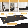 image:imageFitvids High Density 14Inch Thick Gym Equipment Mat NonSlip Floor Protection for Heavy Exercise Treadmill and Bike Mat in Multiple Sizes36 x 78 3 x 65FT