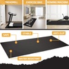 image:imageFitvids High Density 14Inch Thick Gym Equipment Mat NonSlip Floor Protection for Heavy Exercise Treadmill and Bike Mat in Multiple Sizes72L x 48W x 03Th