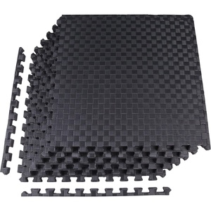 image:imageBalanceFrom Puzzle Exercise Mat 1 Thick EVA Interlocking Foam Floor Tiles  Home Gym Mat for Home Workout Equipment Floor Padding for Kids Gray 24 in x 24 in x 1 in 72 Sq Ft  18 TilesBlack